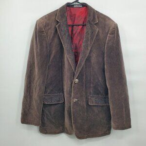 Affliction Red Label Velvet Blazer Jacket Men Size Medium 40-42 Y2K Vintage